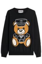 Moschino Moschino Virgin Wool Pullover With Logo Teddy Bear
