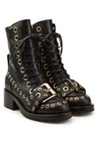 N°21 N°21 Embellished Leather Ankle Boots