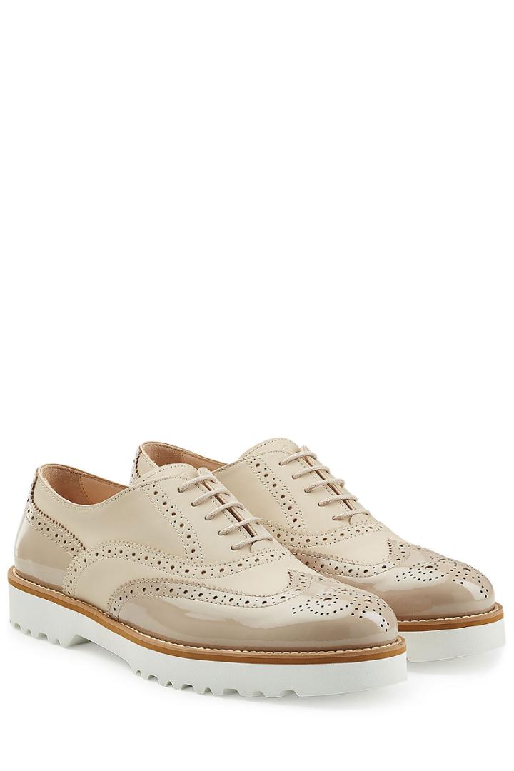Hogan Hogan Patent Leather Wingtips - Brown