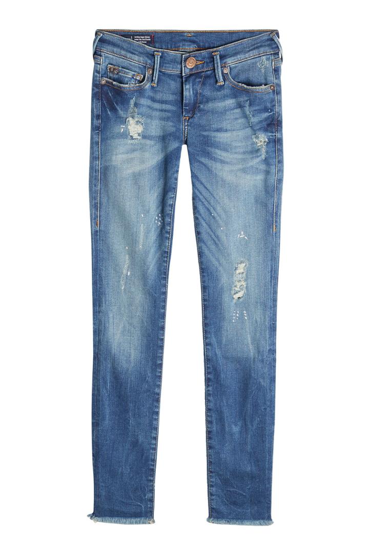 True Religion True Religion Distressed Low Rise Super Skinny Jeans