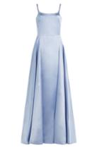 Nina Ricci Nina Ricci Floor Length Satin Gown - Blue