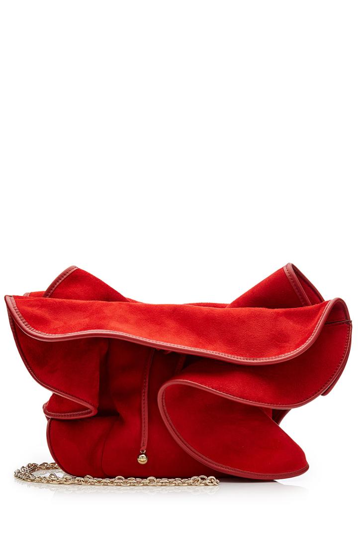 Nina Ricci Nina Ricci Suede Lilly Satchel - Red