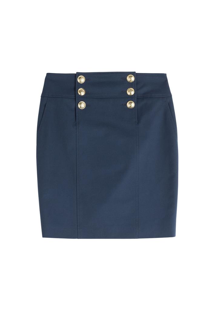 Emilio Pucci Emilio Pucci Cotton Twill Sailor Skirt - Blue