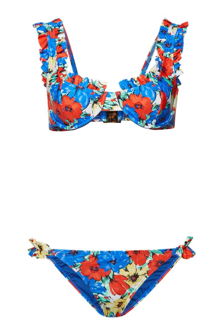 Rixo London Rixo London Jessica Floral Print Bikini