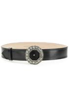 Alexander Mcqueen Alexander Mcqueen Leather Belt With Jewel Embellished Buckle