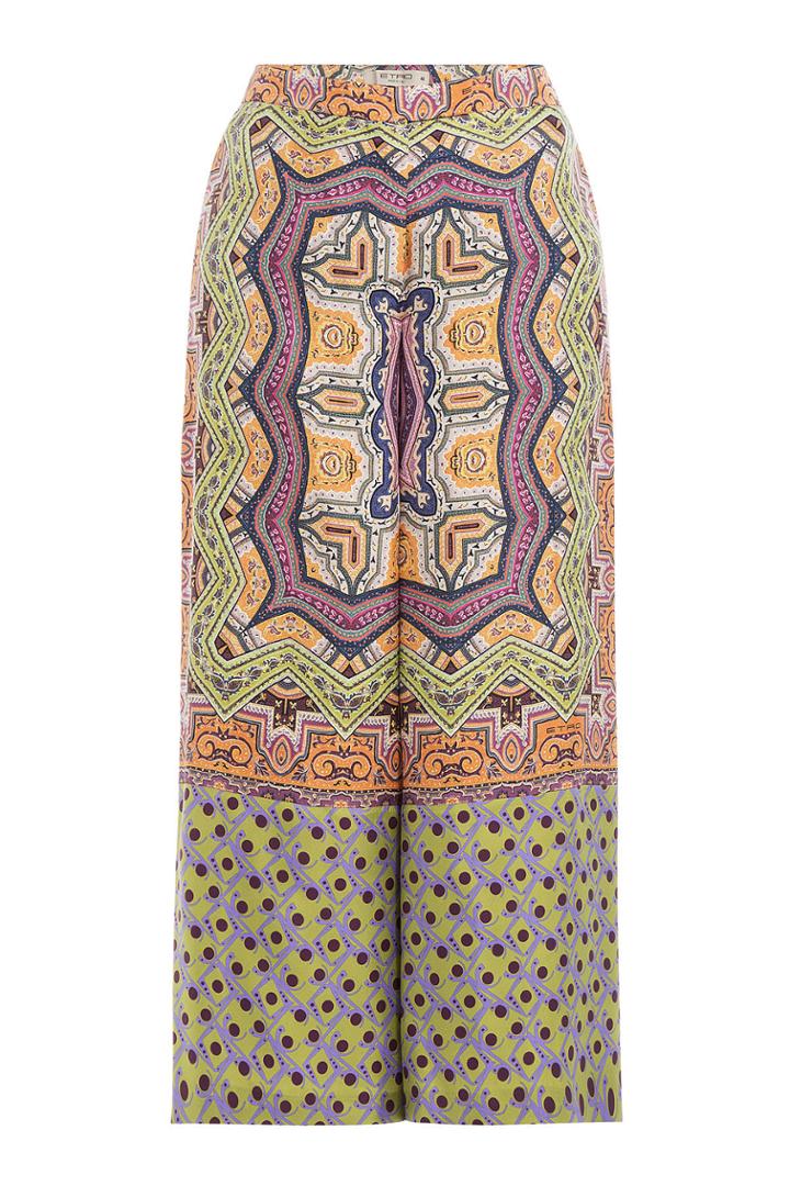Etro Etro Printed Silk Culottes
