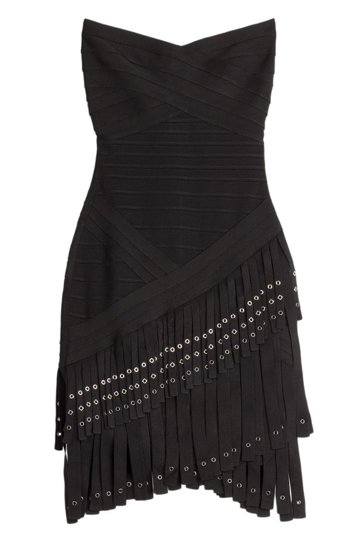 Hervé Léger Hervé Léger Fringed Bandage Dress