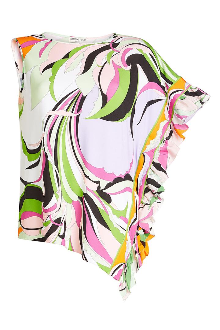 Emilio Pucci Emilio Pucci Asymmetric Top With Ruffles