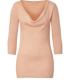 Donna Karan New York 3/4 Sleeve Draped Neck Top