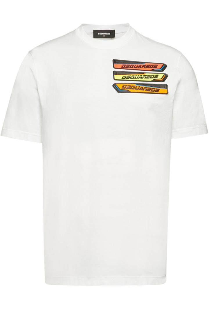 Dsquared2 Dsquared2 Embellished Cotton T-shirt