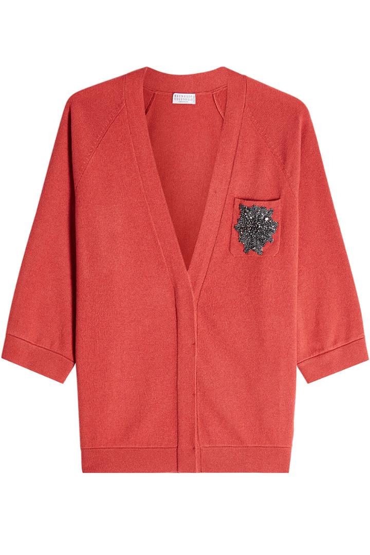 Brunello Cucinelli Brunello Cucinelli Cashmere Cardigan With Embellishment