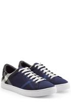 Burberry Burberry Sneakers With Leather