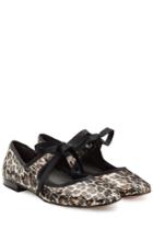 Marc Jacobs Marc Jacobs Sequin Ballerinas With Ribbon Ties