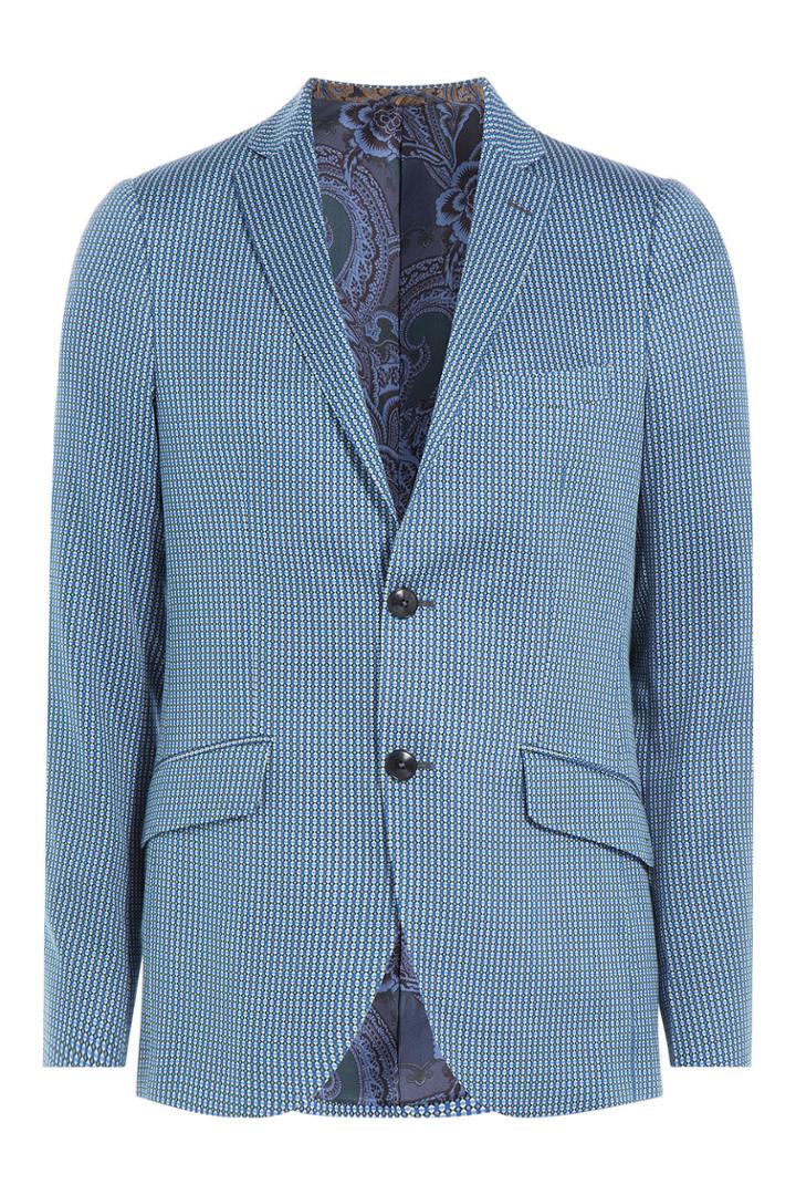 Etro Etro Micro Print Cotton Blazer - None