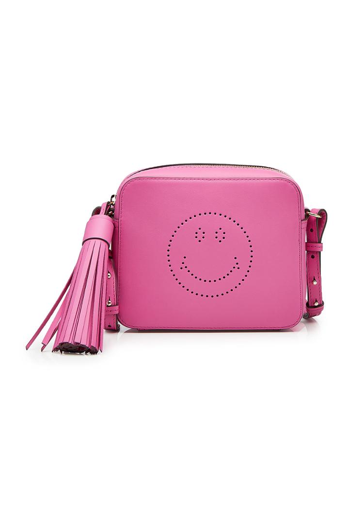 Anya Hindmarch Anya Hindmarch Smiley Leather Shoulder Bag
