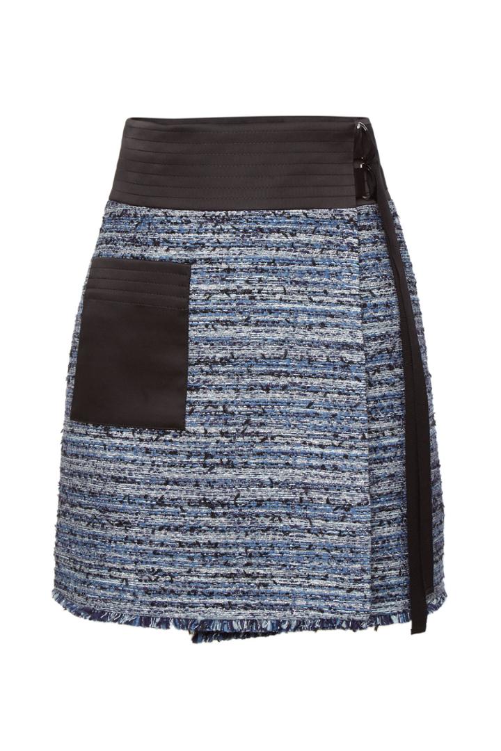 Karl Lagerfeld Karl Lagerfeld Boucle Skirt With Belt