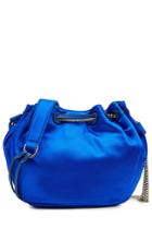Diane Von Furstenberg Diane Von Furstenberg Satin Bucket Bag - Blue