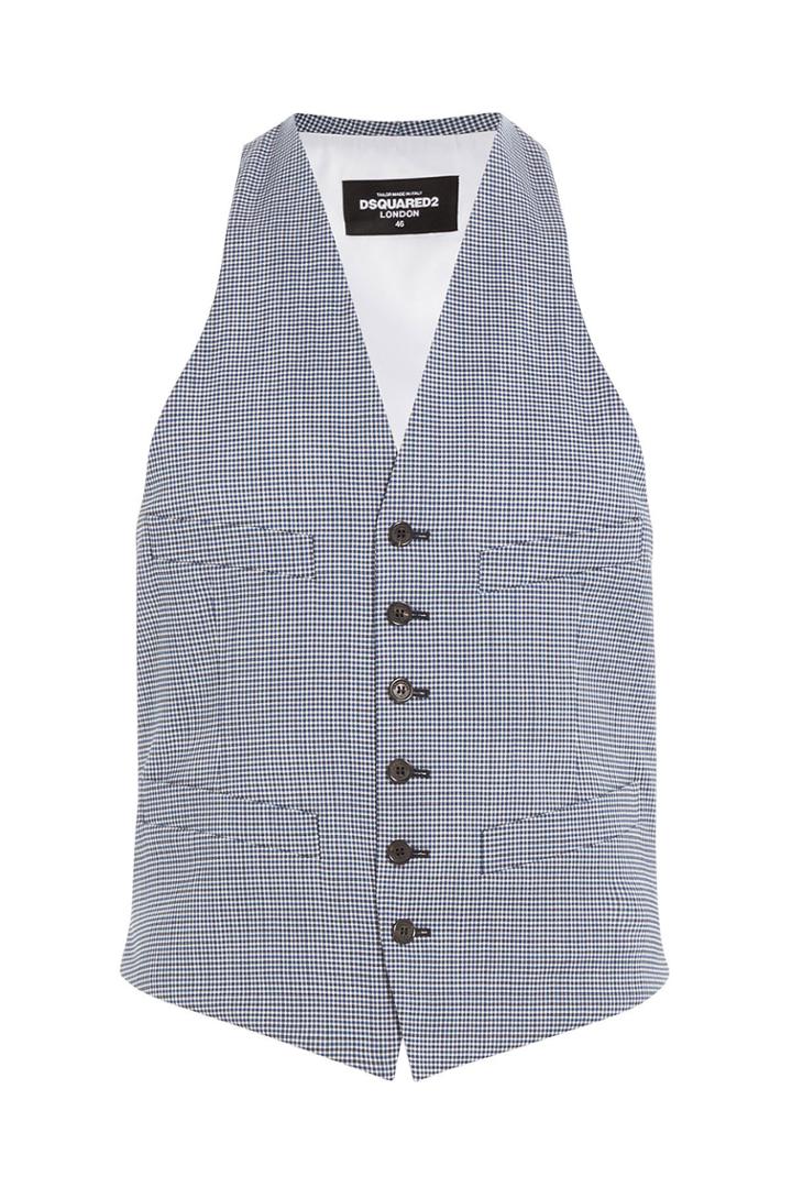 Dsquared2 Dsquared2 Printed Wool Vest