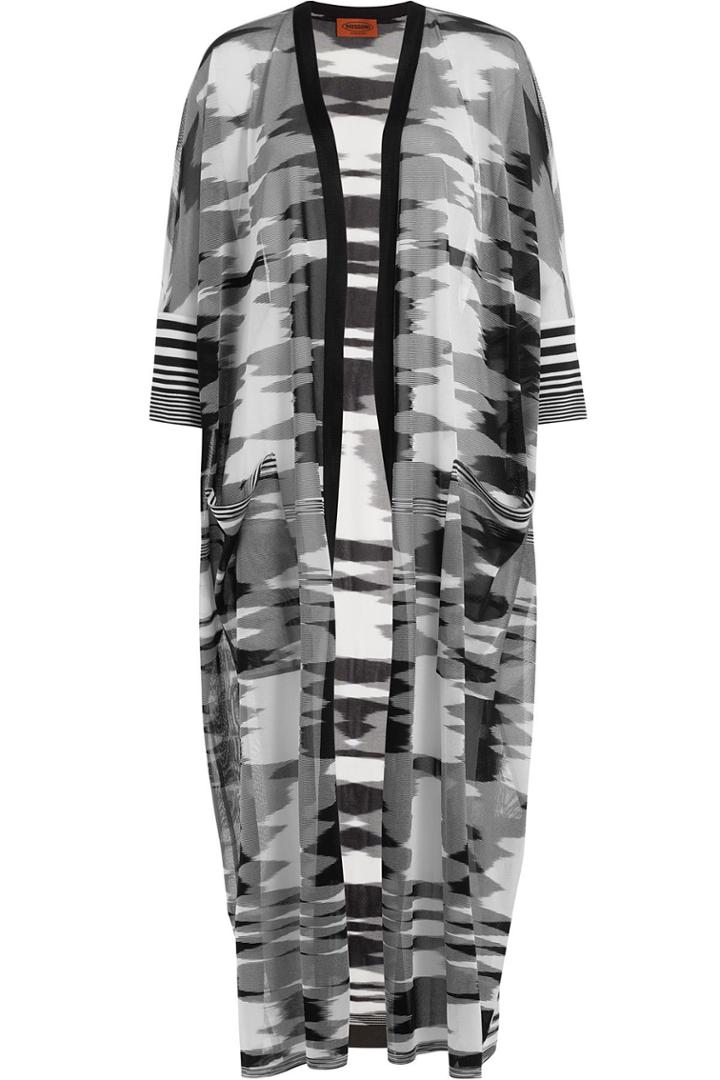 Missoni Missoni Striped Knit Cardigan Coat - None