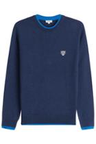 Kenzo Kenzo Wool Pullover With Embroidered Motif - Blue