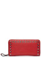 Valentino Valentino Rockstud Leather Wallet - Red