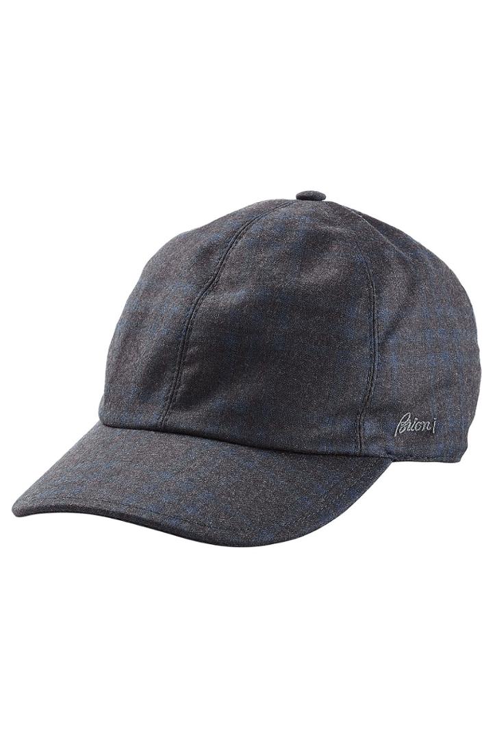 Brioni Brioni Wool Baseball Cap - Grey