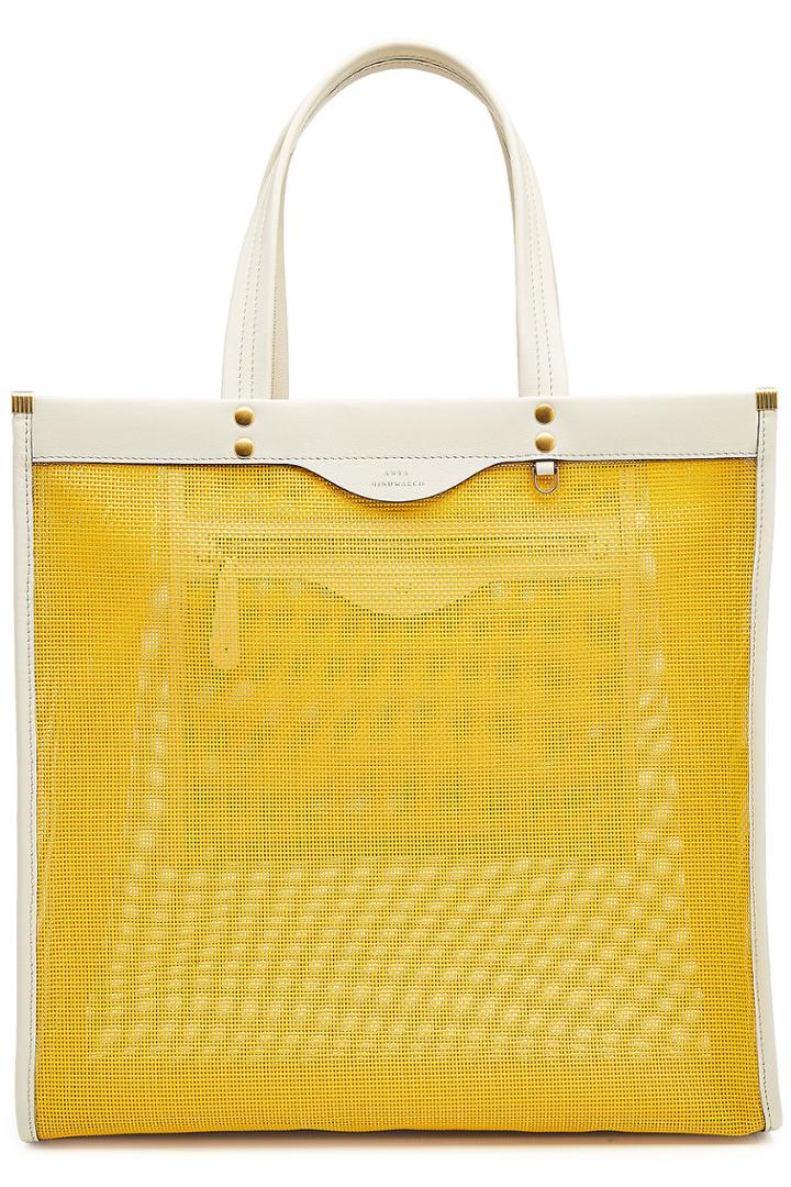Anya Hindmarch Anya Hindmarch Mesh Shopper With Leather