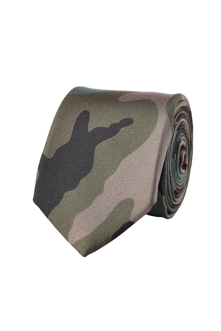 Valentino Valentino Camouflage Silk Tie