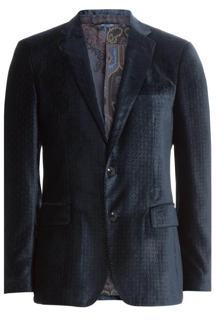 Etro Etro Velvet Blazer - Blue