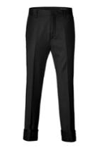 Marc Jacobs Marc Jacobs Wool Blend Cuffed Pants - Black