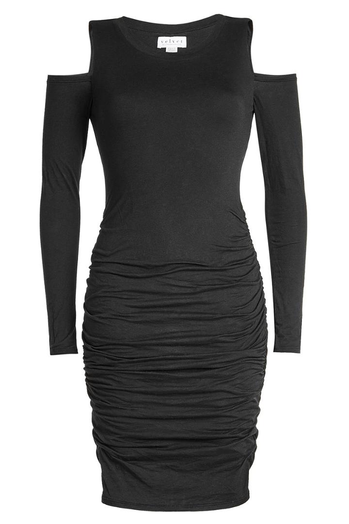 Velvet Velvet Jersey Dress With Cut-out Shoulders