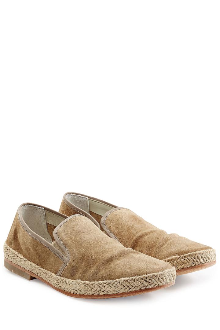 N.d.c. N.d.c. Suede Loafers With Straw Midsole - Beige