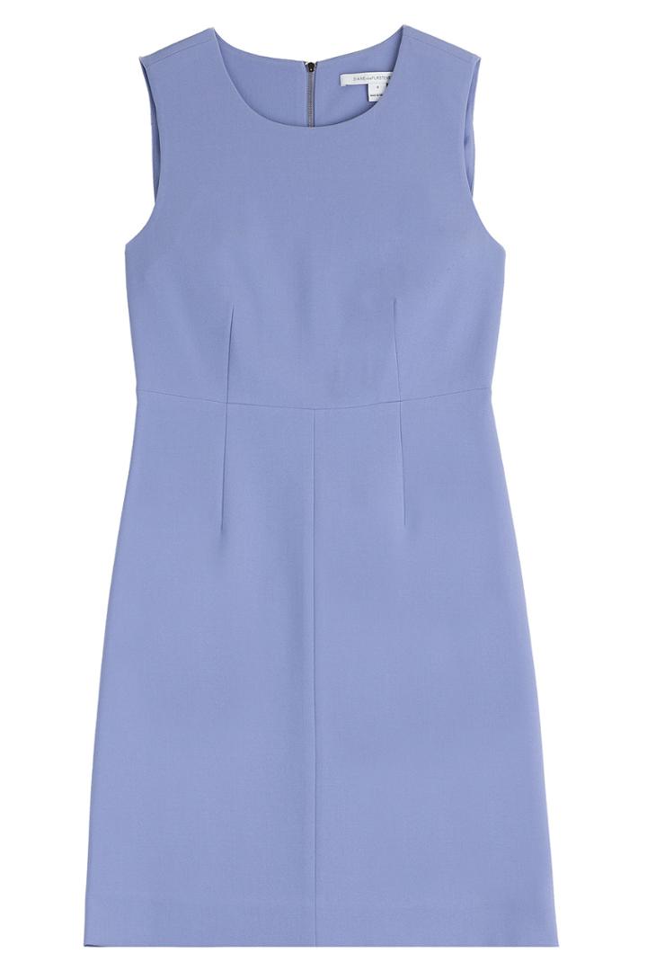 Diane Von Furstenberg Diane Von Furstenberg Stretch Cotton Sheath - Purple