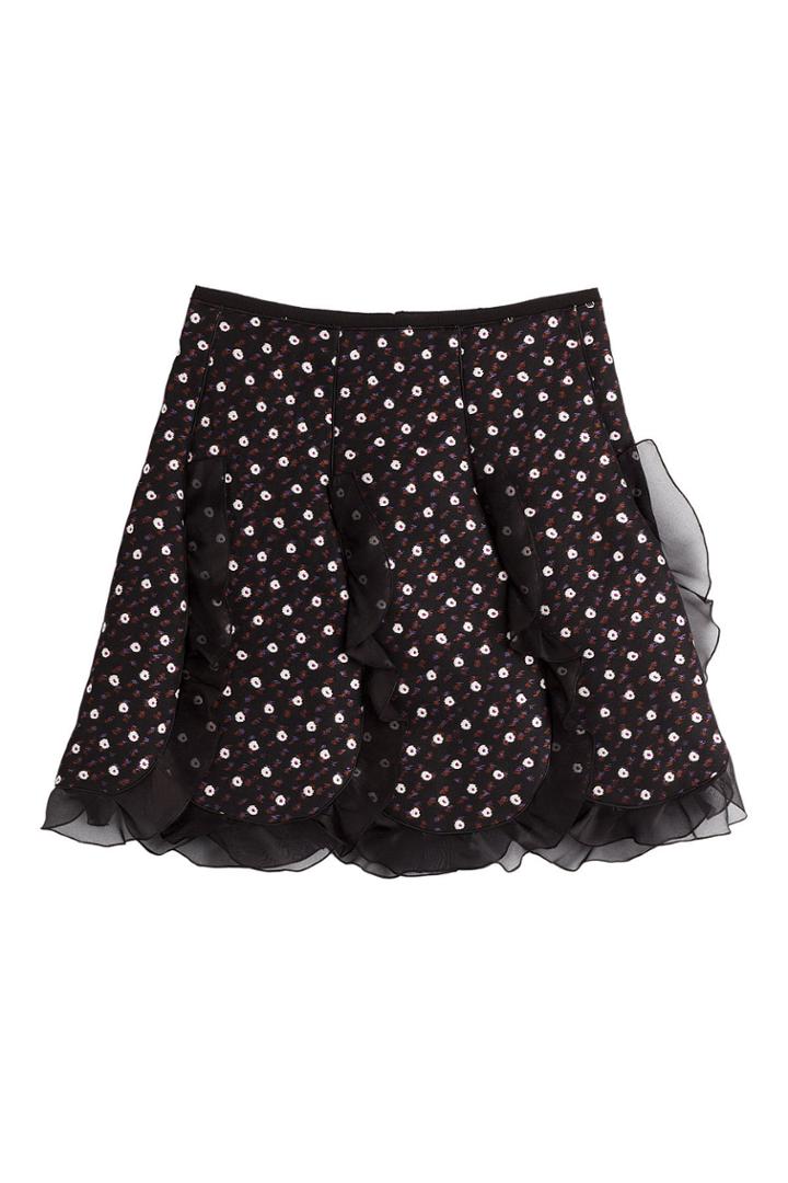 Giambattista Valli Giambattista Valli Skirt With Tulle Ruffles - Black