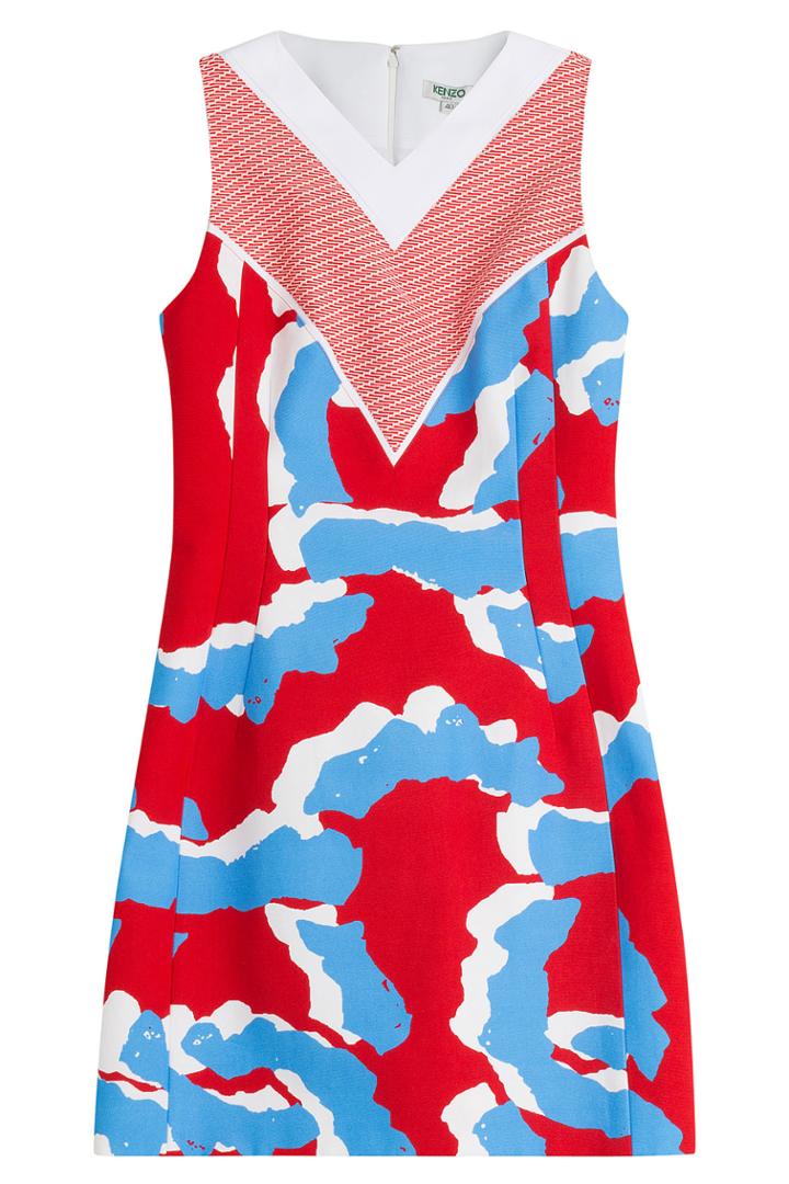 Kenzo Kenzo Cotton-jersey Printed Dress - Multicolor