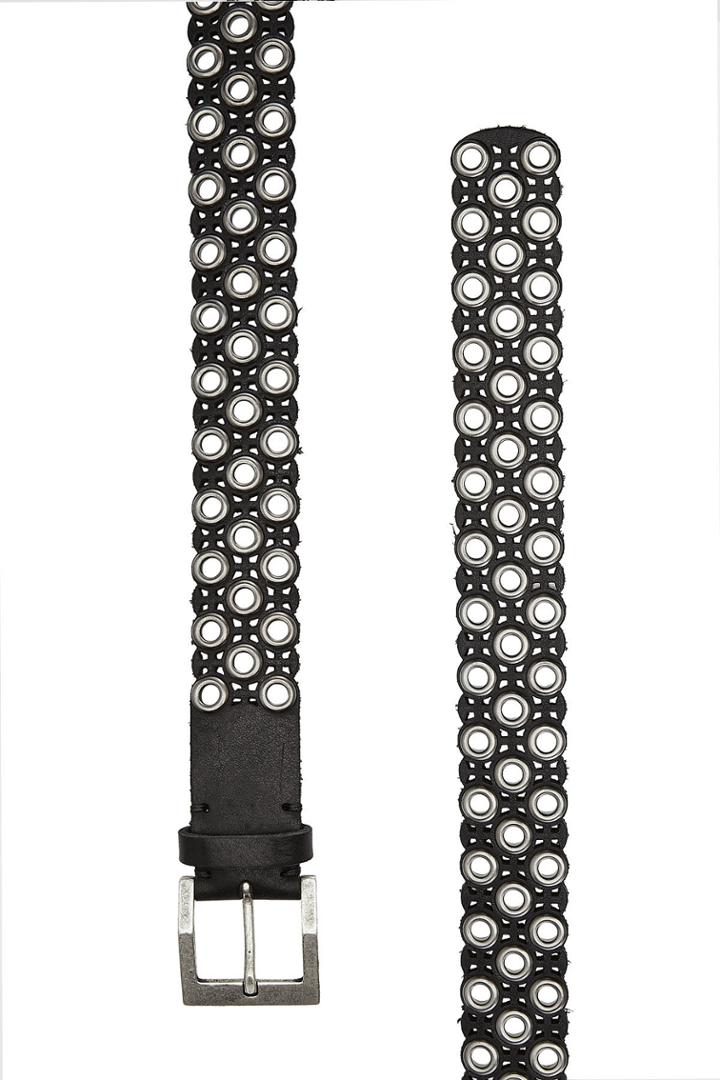 The Kooples The Kooples Leather Cut-out Belt With Eyelets