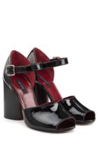 Marc Jacobs Marc Jacobs Patent Leather Sandals - Black