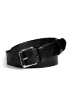North Sea North Sea Leather Convoy Belt In Black