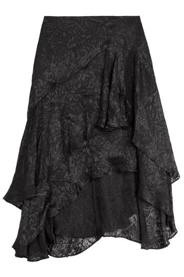 Preen Preen Printed Skirt With Silk - Black