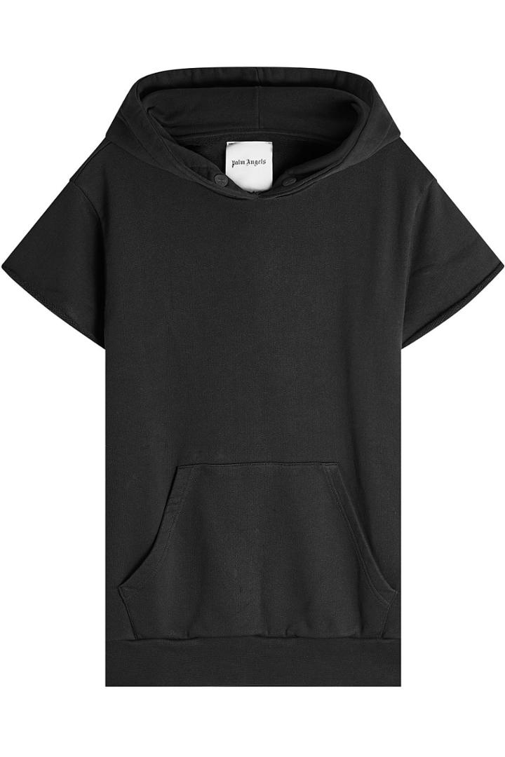 Palm Angels Palm Angels Short Sleeved Cotton Hoody