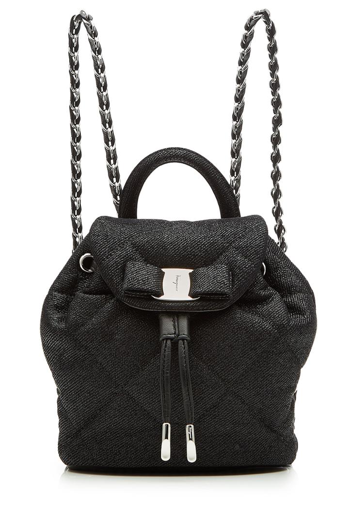 Salvatore Ferragamo Salvatore Ferragamo Quilted Giuliette Backpack - Black