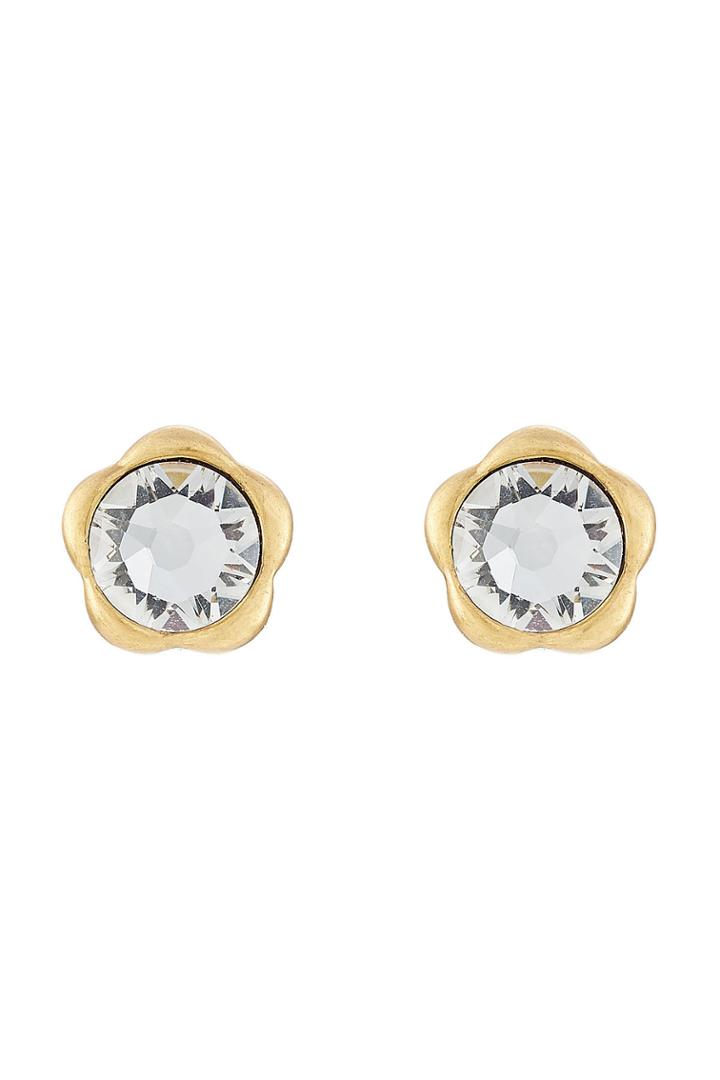 Marc Jacobs Marc Jacobs Flower Stud Embellished Earrings - Gold