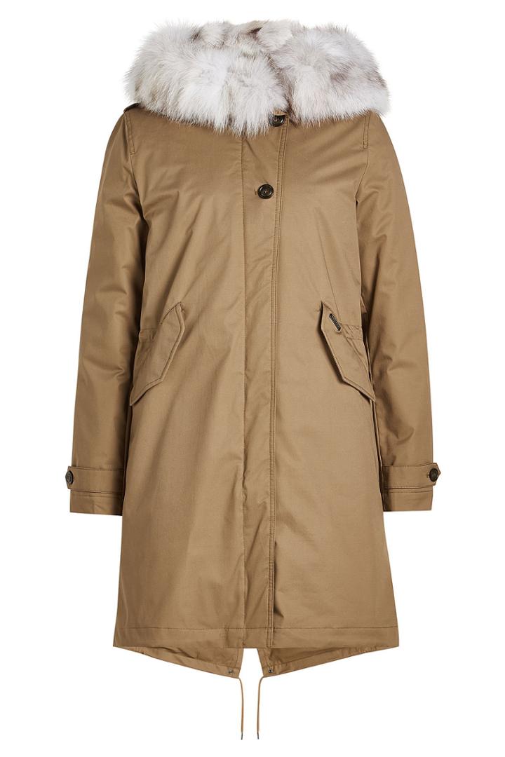 Woolrich Woolrich Literary Fox Eskimo Cotton Parka With Fur-trimmed Hood