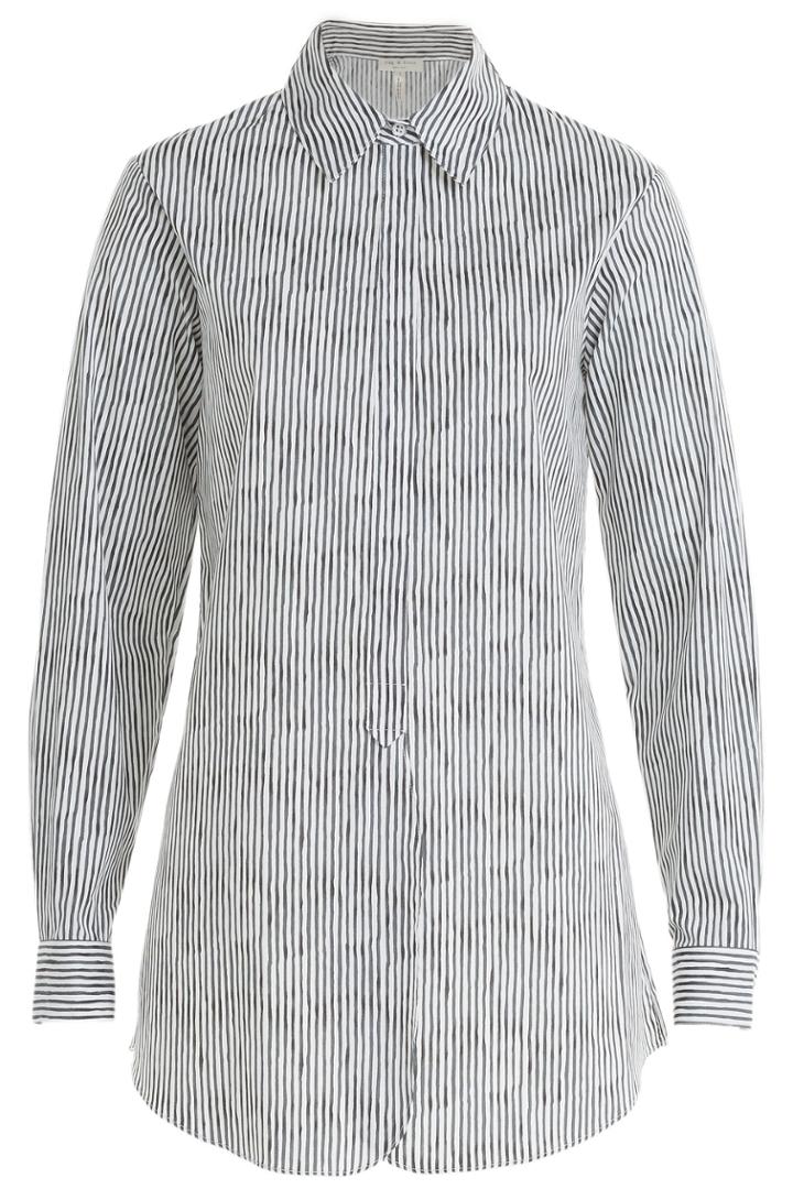 Rag & Bone Rag & Bone Oversized Cotton Blouse - Stripes