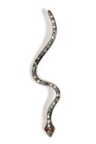 Ileana Makri Ileana Makri 18kt White Gold Lucky Snake Pendant With Diamonds