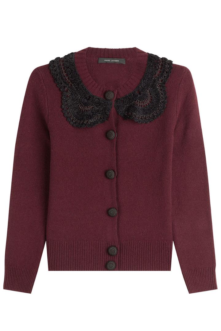 Marc Jacobs Marc Jacobs Wool Cardigan With Crochet