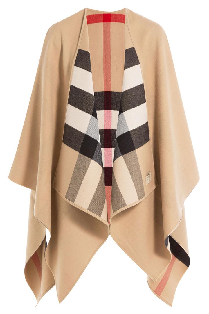 Burberry Shoes & Accessories Burberry Shoes & Accessories Merino Wool Cape - Multicolor