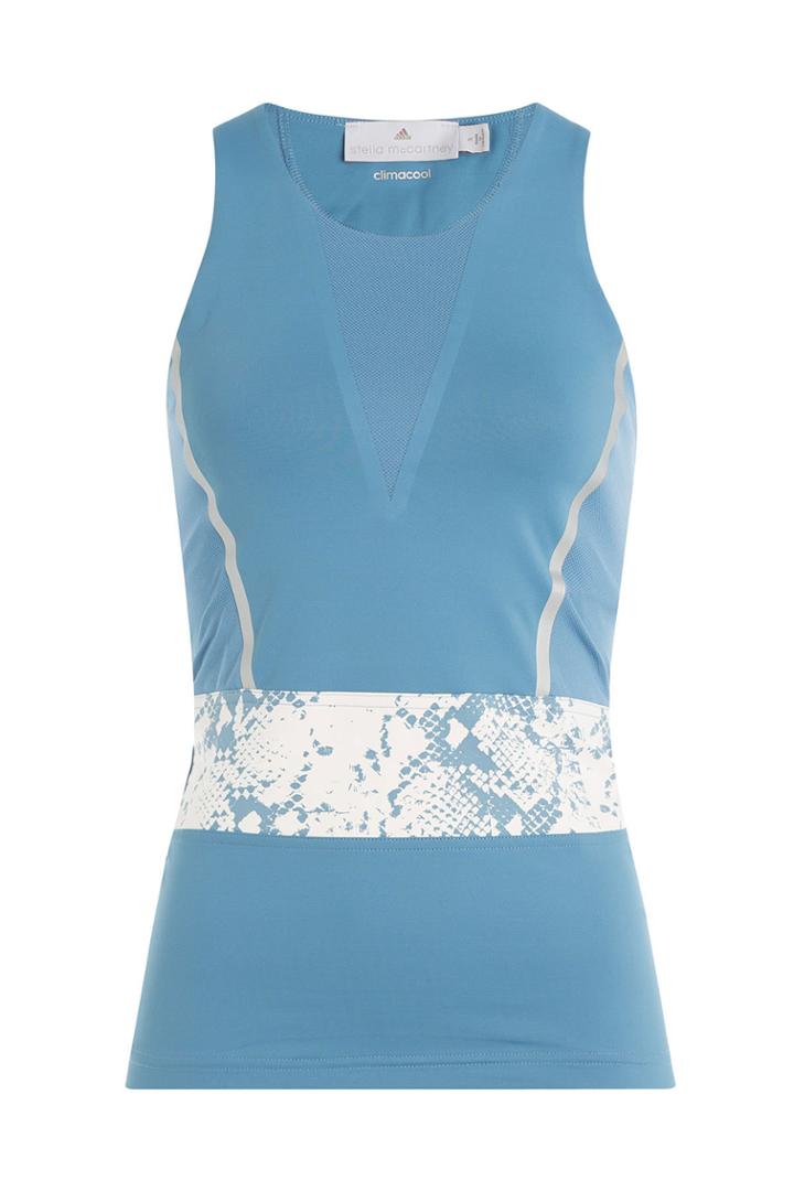 Adidas By Stella Mccartney Adidas By Stella Mccartney Tank With Snake Printed Insert - Blue