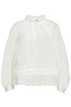 Zadig & Voltaire Zadig & Voltaire Theresa Cotton Blouse With Lace