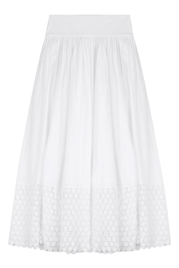 Steffen Schraut Steffen Schraut Fiesta Lace Skirt - White
